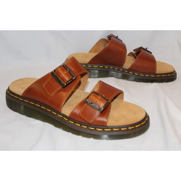 Dr Martens Josef Analine Sandals Womens 11 Mens 10 Oak Brown NIB $120 - Picture 3 of 8